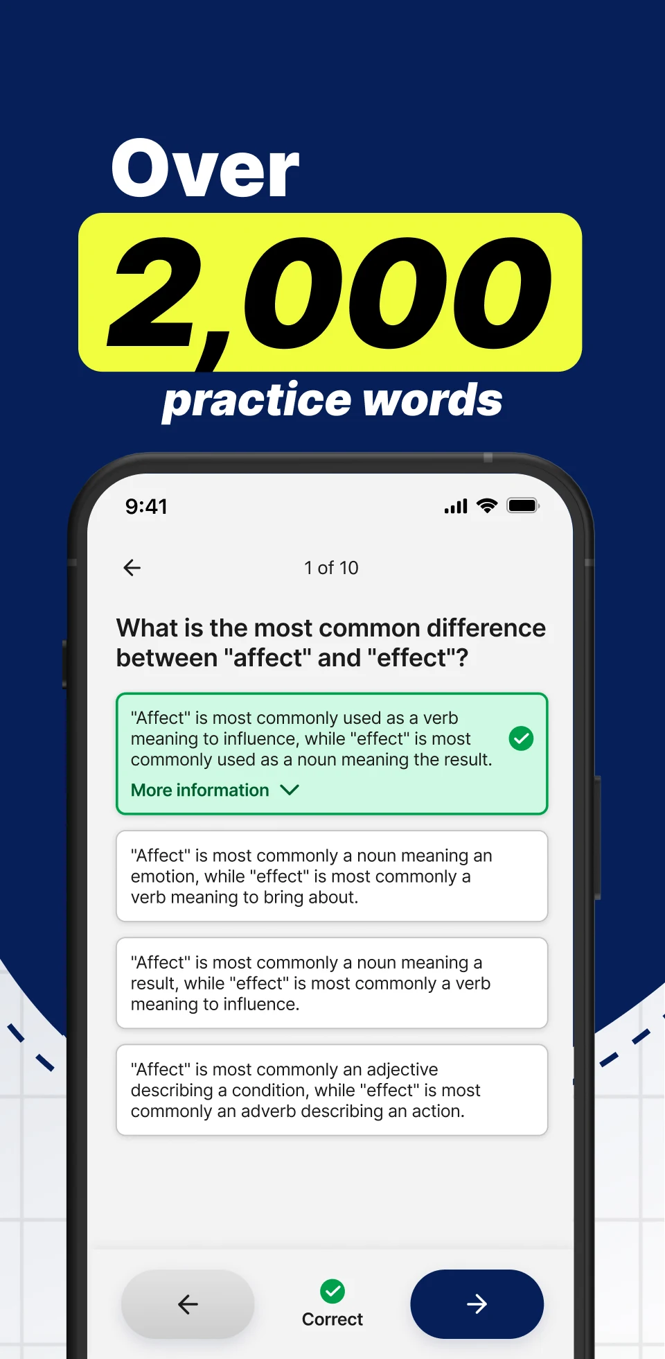 SAT Vocab screenshot